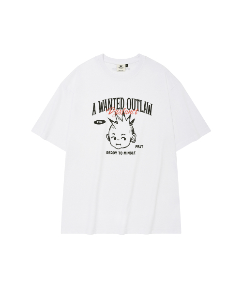 DYSFUNCT(ディスファンクト)の「WANTED OUTLAW T-SHIRT(WHITE)(Tシャツ/カットソー・メンズ・その他・SMALL/MEDIUM/LARGE)」の1枚目の写真