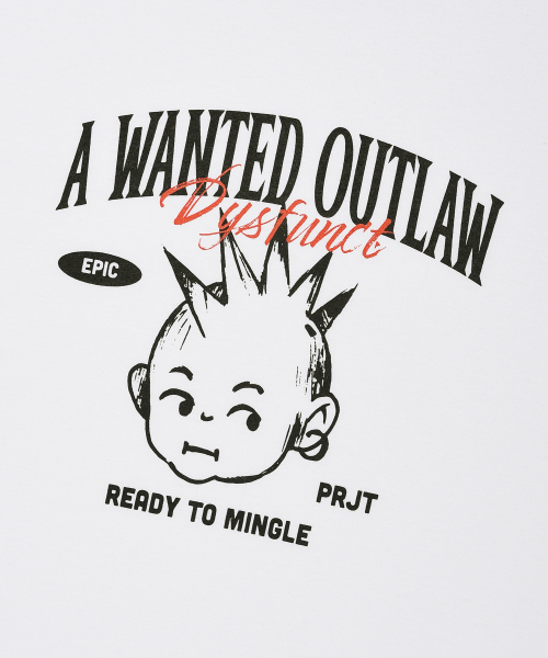 DYSFUNCT(ディスファンクト)の「WANTED OUTLAW T-SHIRT(WHITE)(Tシャツ/カットソー・メンズ・その他・SMALL/MEDIUM/LARGE)」の3枚目の写真
