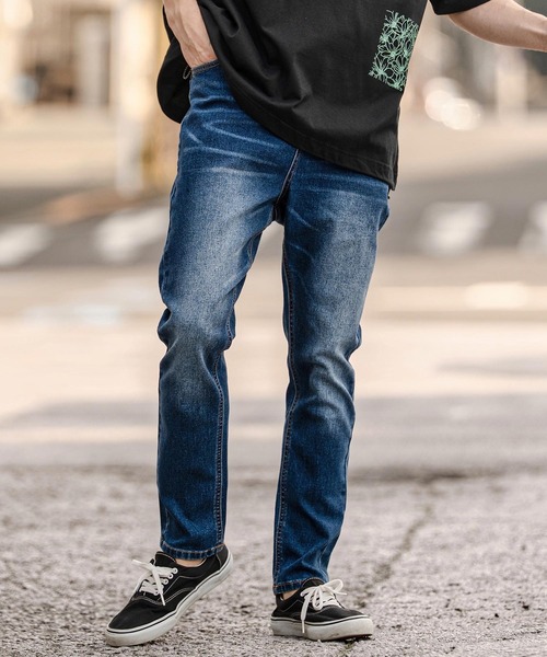 CAMBIO（カンビオ）の「mp14750-サルエルテーパードデニムパンツ(HLCM0267)（デニムパンツ・メンズ・ブラック/インディゴブルー/ワンウォッシュ/ブルー系その他・S/M/L）」の2枚目の写真