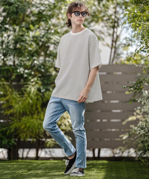 CAMBIO（カンビオ）の「mp14750-サルエルテーパードデニムパンツ(HLCM0267)（デニムパンツ・メンズ・ブラック/インディゴブルー/ワンウォッシュ/ブルー系その他・S/M/L）」の9枚目の写真