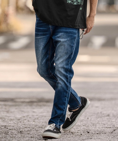 CAMBIO（カンビオ）の「mp14750-サルエルテーパードデニムパンツ(HLCM0267)（デニムパンツ・メンズ・ブラック/インディゴブルー/ワンウォッシュ/ブルー系その他・S/M/L）」の10枚目の写真