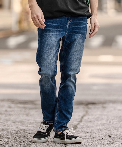 CAMBIO（カンビオ）の「mp14750-サルエルテーパードデニムパンツ(HLCM0267)（デニムパンツ・メンズ・ブラック/インディゴブルー/ワンウォッシュ/ブルー系その他・S/M/L）」の11枚目の写真