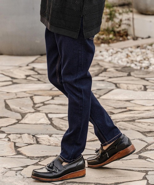 CAMBIO（カンビオ）の「mp14750-サルエルテーパードデニムパンツ(HLCM0267)（デニムパンツ・メンズ・ブラック/インディゴブルー/ワンウォッシュ/ブルー系その他・S/M/L）」の15枚目の写真