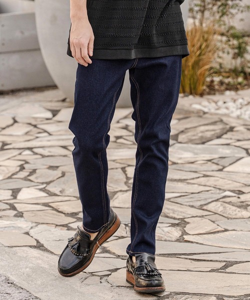 CAMBIO（カンビオ）の「mp14750-サルエルテーパードデニムパンツ(HLCM0267)（デニムパンツ・メンズ・ブラック/インディゴブルー/ワンウォッシュ/ブルー系その他・S/M/L）」の16枚目の写真