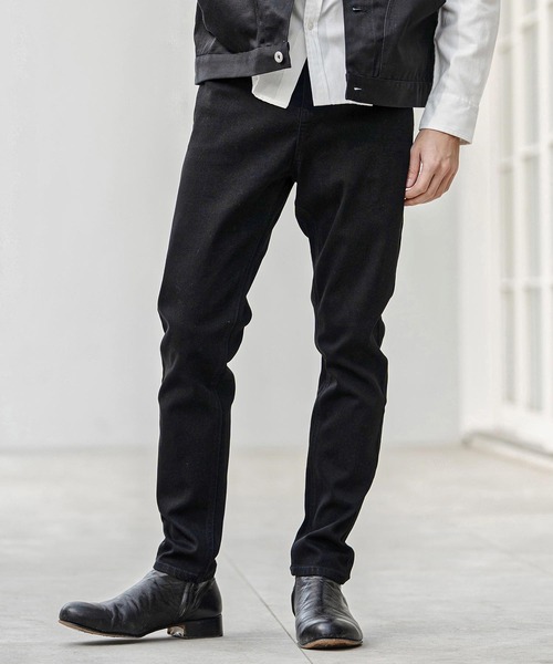 CAMBIO（カンビオ）の「mp14750-サルエルテーパードデニムパンツ(HLCM0267)（デニムパンツ・メンズ・ブラック/インディゴブルー/ワンウォッシュ/ブルー系その他・S/M/L）」の20枚目の写真