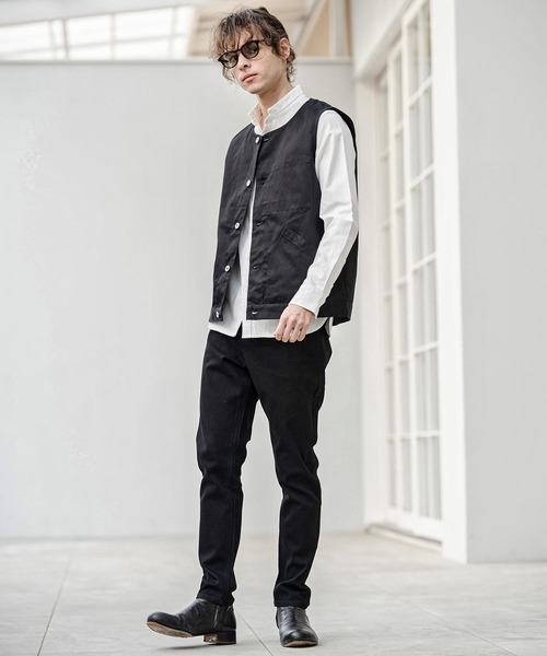 CAMBIO（カンビオ）の「mp14750-サルエルテーパードデニムパンツ(HLCM0267)（デニムパンツ・メンズ・ブラック/インディゴブルー/ワンウォッシュ/ブルー系その他・S/M/L）」の22枚目の写真