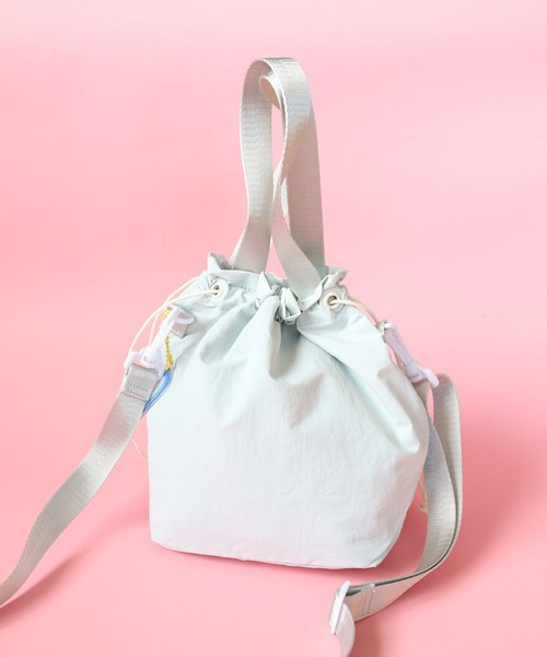 FUNALIVE(ファンアライブ)の「ThePowerpuffGirls パワーパフガールズ 巾着ショルダー トートバッグ 刺繍(ショルダーバッグ・レディース・ブルー/グリーン/ピンク・FREE)」の13枚目の写真