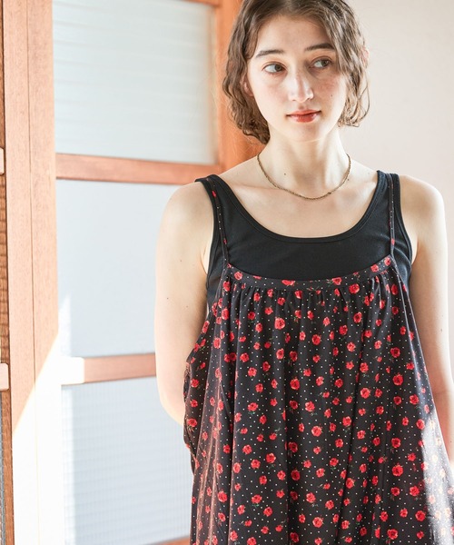 GEORGE'S(ジョージズ)の「リブタンク(タンクトップ・レディース・オフホワイト/ブラック/ブルー/グレー・FREE)」の1枚目の写真