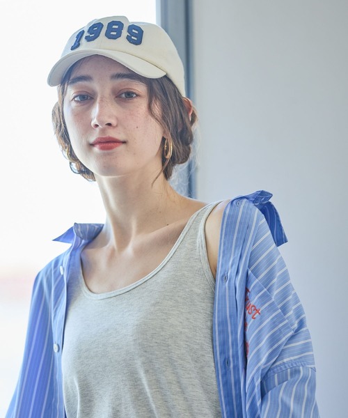 GEORGE'S(ジョージズ)の「リブタンク(タンクトップ・レディース・オフホワイト/ブラック/ブルー/グレー・FREE)」の17枚目の写真