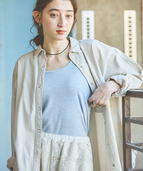 GEORGE'S(ジョージズ)の「リブタンク(タンクトップ・レディース・オフホワイト/ブラック/ブルー/グレー・FREE)」の20枚目の写真