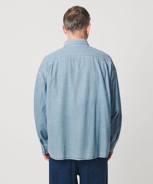 Pheeta（フィータ）の「＜Pheeta＞Trinity  デニムシャツ ‐UNISEX‐ /015CMen-SH5D（シャツ/ブラウス・レディース・ライトブルー/ブラック・1/2）」の13枚目の写真