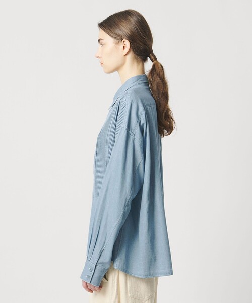 Pheeta（フィータ）の「＜Pheeta＞Trinity  デニムシャツ ‐UNISEX‐ /015CMen-SH5D（シャツ/ブラウス・レディース・ライトブルー/ブラック・1/2）」の15枚目の写真