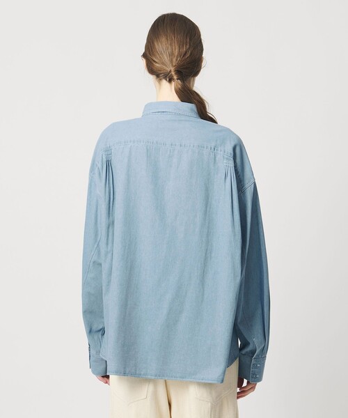 Pheeta（フィータ）の「＜Pheeta＞Trinity  デニムシャツ ‐UNISEX‐ /015CMen-SH5D（シャツ/ブラウス・レディース・ライトブルー/ブラック・1/2）」の16枚目の写真