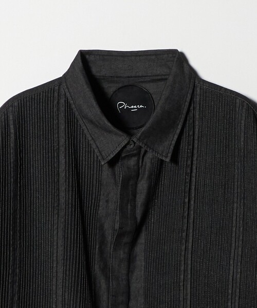 Pheeta（フィータ）の「＜Pheeta＞Trinity  デニムシャツ ‐UNISEX‐ /015CMen-SH5D（シャツ/ブラウス・レディース・ライトブルー/ブラック・1/2）」の19枚目の写真