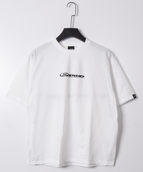 Piko（ピコ）の「【k】〔PIKO/ピコ〕ポケット刺繍/フロントロゴ コットンライク 半袖Tシャツ セットアップ展開有り（Tシャツ/カットソー・メンズ・ホワイト系1/ホワイト系2/ブラック系2/ネイビー系2/ブラック系1/カーキ系1・MEDIUM/LARGE/X-LARGE）」の2枚目の写真
