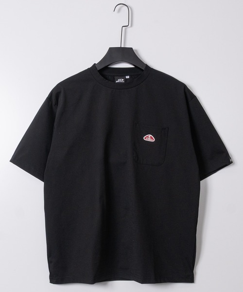 Piko（ピコ）の「【k】〔PIKO/ピコ〕ポケット刺繍/フロントロゴ コットンライク 半袖Tシャツ セットアップ展開有り（Tシャツ/カットソー・メンズ・ホワイト系1/ホワイト系2/ブラック系2/ネイビー系2/ブラック系1/カーキ系1・MEDIUM/LARGE/X-LARGE）」の3枚目の写真