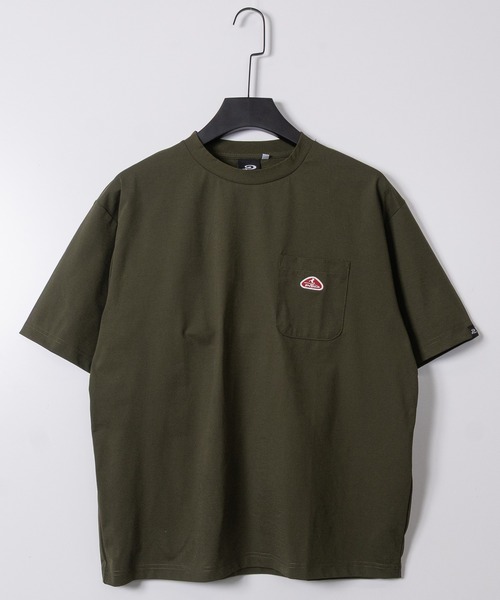 Piko（ピコ）の「【k】〔PIKO/ピコ〕ポケット刺繍/フロントロゴ コットンライク 半袖Tシャツ セットアップ展開有り（Tシャツ/カットソー・メンズ・ホワイト系1/ホワイト系2/ブラック系2/ネイビー系2/ブラック系1/カーキ系1・MEDIUM/LARGE/X-LARGE）」の5枚目の写真