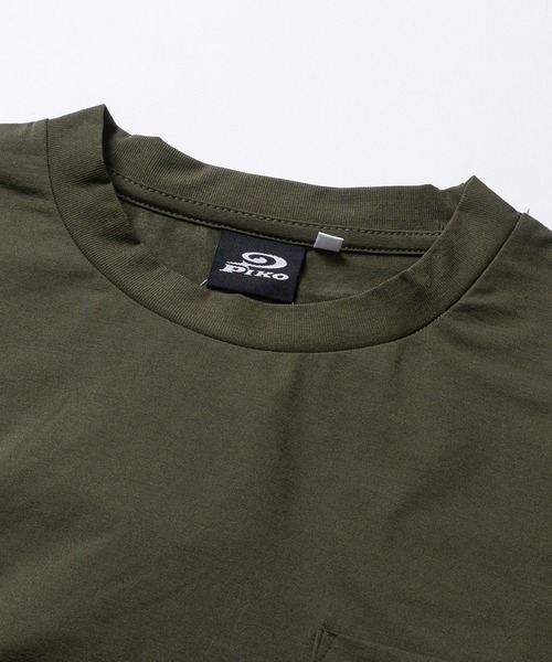 Piko（ピコ）の「【k】〔PIKO/ピコ〕ポケット刺繍/フロントロゴ コットンライク 半袖Tシャツ セットアップ展開有り（Tシャツ/カットソー・メンズ・ホワイト系1/ホワイト系2/ブラック系2/ネイビー系2/ブラック系1/カーキ系1・MEDIUM/LARGE/X-LARGE）」の13枚目の写真