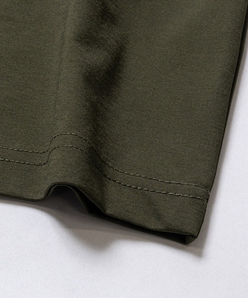 Piko（ピコ）の「【k】〔PIKO/ピコ〕ポケット刺繍/フロントロゴ コットンライク 半袖Tシャツ セットアップ展開有り（Tシャツ/カットソー・メンズ・ホワイト系1/ホワイト系2/ブラック系2/ネイビー系2/ブラック系1/カーキ系1・MEDIUM/LARGE/X-LARGE）」の16枚目の写真