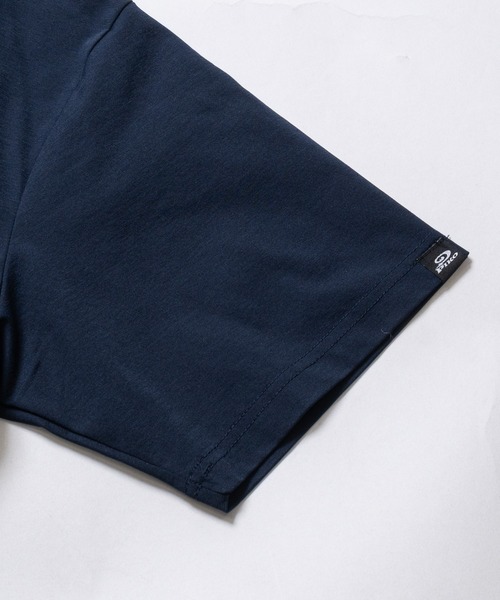 Piko（ピコ）の「【k】〔PIKO/ピコ〕ポケット刺繍/フロントロゴ コットンライク 半袖Tシャツ セットアップ展開有り（Tシャツ/カットソー・メンズ・ホワイト系1/ホワイト系2/ブラック系2/ネイビー系2/ブラック系1/カーキ系1・MEDIUM/LARGE/X-LARGE）」の20枚目の写真