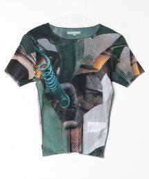 kotohayokozawa | SHEER GRAPHIC TOP(Tシャツ/カットソー)