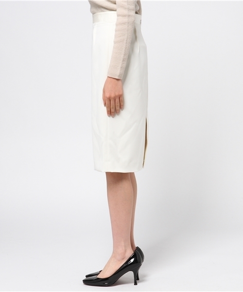 FIGARO Paris（フィガロパリ）の「◇Bloomサテン タイトスカート（スカート・レディース・ホワイト/ブラック・38/36）」の8枚目の写真