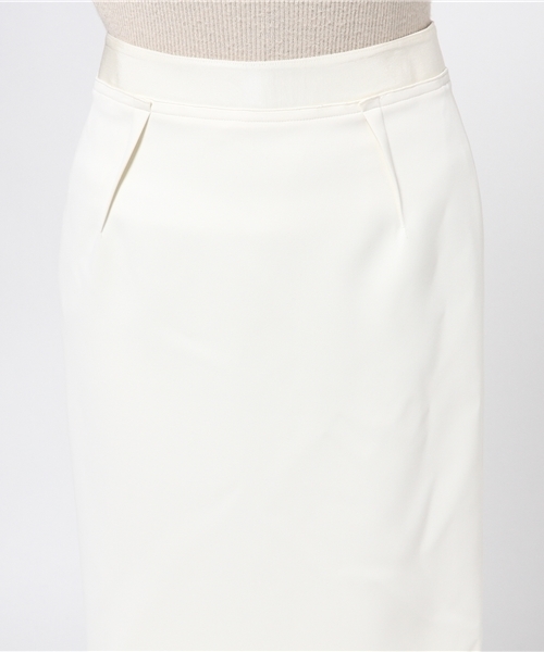 FIGARO Paris（フィガロパリ）の「◇Bloomサテン タイトスカート（スカート・レディース・ホワイト/ブラック・38/36）」の10枚目の写真