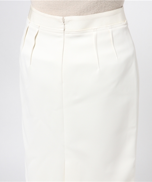 FIGARO Paris（フィガロパリ）の「◇Bloomサテン タイトスカート（スカート・レディース・ホワイト/ブラック・38/36）」の3枚目の写真