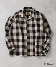 JOURNAL STANDARD J.S HOMESTEAD | J.S.Homestead / リラックス オープン コットン リネン 長袖 シャツ(シャツ/ブラウス)