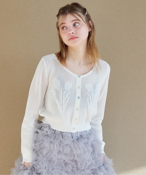 セール】Tulip crochet cardigan（カーディガン/ボレロ）｜etre loin