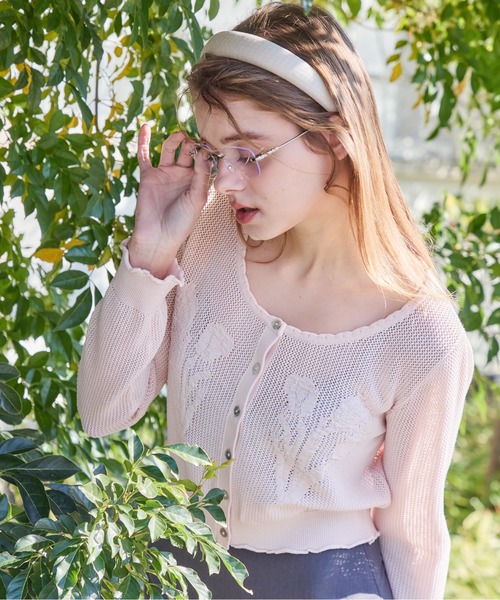 セール】Tulip crochet cardigan（カーディガン/ボレロ）｜etre loin