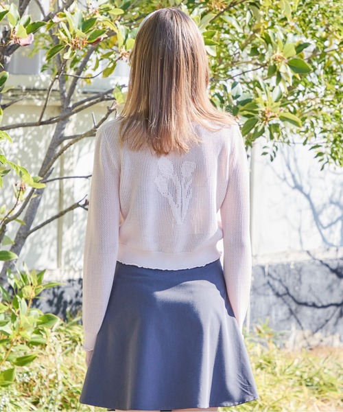 etre loin(エトルワン)の「Tulip crochet cardigan(カーディガン/ボレロ・レディース・ピンク/サックスブルー/ホワイト・M)」の21枚目の写真