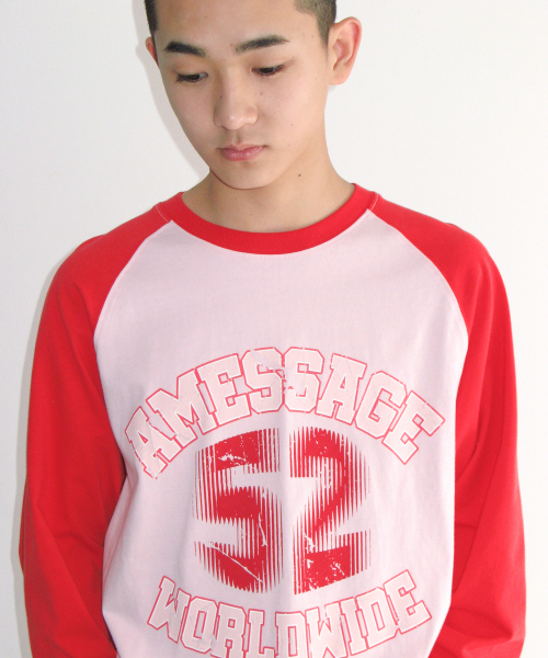 AMESWORLDWIDE(アメスワールドワイド)の「VINTAGE 52 RAGLAN LS TEE RED(Tシャツ/カットソー・レディース・その他・LARGE/MEDIUM/SMALL)」の10枚目の写真