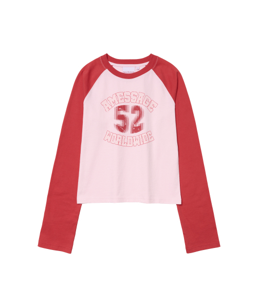 AMESWORLDWIDE(アメスワールドワイド)の「VINTAGE 52 RAGLAN LS TEE RED(Tシャツ/カットソー・レディース・その他・LARGE/MEDIUM/SMALL)」の14枚目の写真