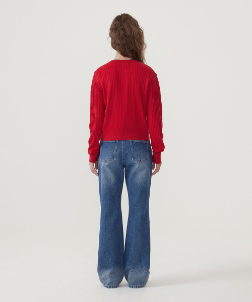 COVERNAT WOMAN(カバーナットウーマン)の「ウィメンズセミブーツカットデニムパンツ ブルー(デニムパンツ・レディース・その他・WS/WM)」の9枚目の写真