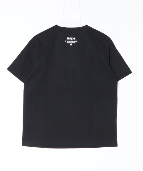 AAPE BY A BATHING APE（エーエイプバイアベイシングエイプ）の「AAPE BASIC TEE（Tシャツ/カットソー・レディース・ブラック/アイボリー・X-SMALL/SMALL/XX-SMALL）」の5枚目の写真