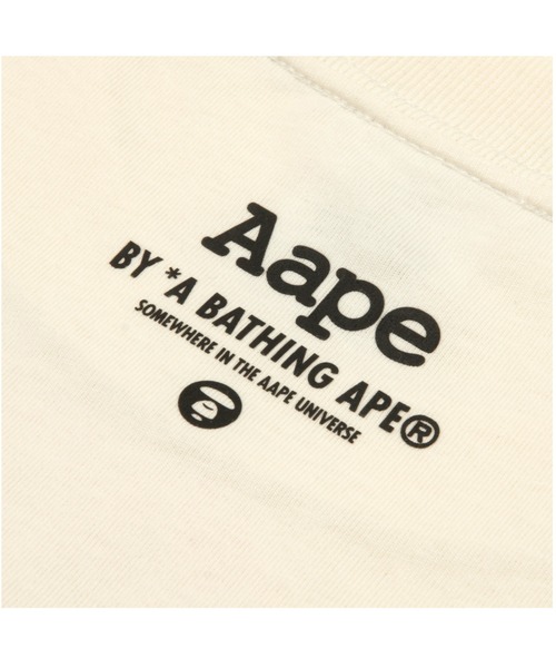 AAPE BY A BATHING APE（エーエイプバイアベイシングエイプ）の「AAPE BASIC TEE（Tシャツ/カットソー・レディース・ブラック/アイボリー・X-SMALL/SMALL/XX-SMALL）」の8枚目の写真