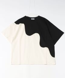 twoピースバイカラーTシャツ  laides