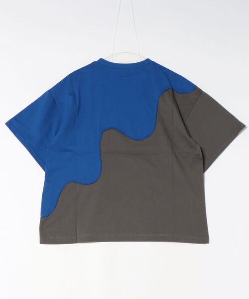 unica(ユニカ)の「twoピースバイカラーTシャツ laides(Tシャツ/カットソー・レディース・ブルー系その他/ブラック×ホワイト/グレー×ピンク・F)」の4枚目の写真