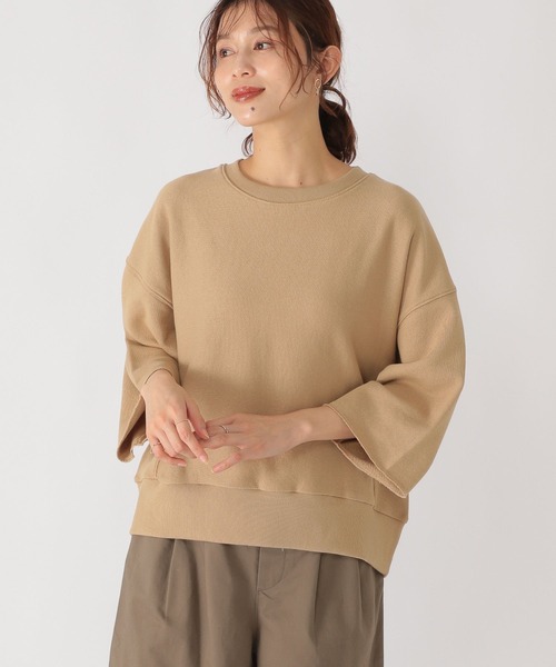 studio CLIP(スタディオクリップ)の「ハーフスリーブスウェットプルオーバー(スウェット・レディース・レッド/ベージュ・FREE)」の8枚目の写真