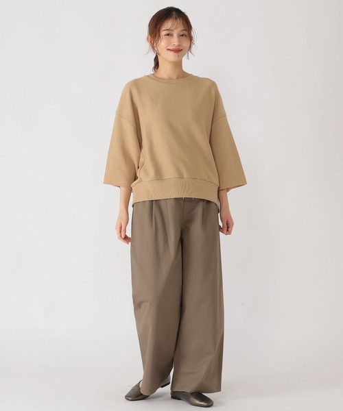 studio CLIP(スタディオクリップ)の「ハーフスリーブスウェットプルオーバー(スウェット・レディース・レッド/ベージュ・FREE)」の10枚目の写真