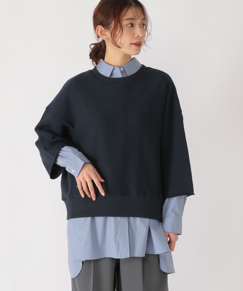 studio CLIP(スタディオクリップ)の「ハーフスリーブスウェットプルオーバー(スウェット・レディース・レッド/ベージュ・FREE)」の11枚目の写真