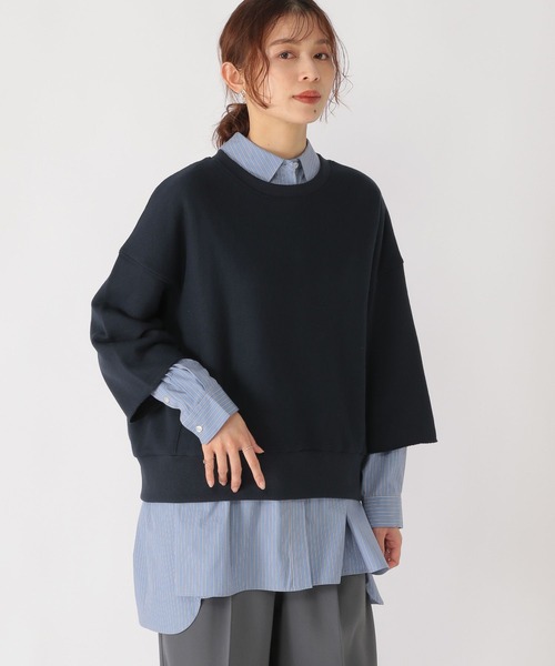 studio CLIP(スタディオクリップ)の「ハーフスリーブスウェットプルオーバー(スウェット・レディース・レッド/ベージュ・FREE)」の12枚目の写真