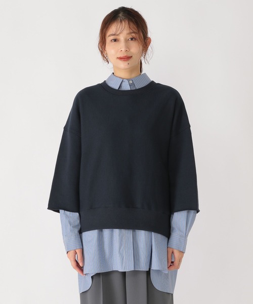 studio CLIP(スタディオクリップ)の「ハーフスリーブスウェットプルオーバー(スウェット・レディース・レッド/ベージュ・FREE)」の15枚目の写真