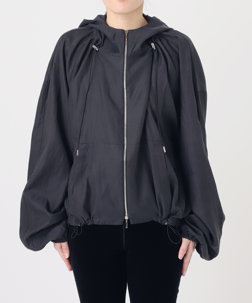 EDIT. FOR LULU（エディットフォールル）の「【Honnette/オネット】Zip Up Hoody（その他アウター・レディース・ブラック・FREE）」の2枚目の写真