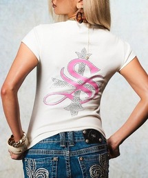 SUPPLIER（サプライヤー）の「A'GEM/9 × .kom 『SUPPLIER/サプライヤー』  Baby Cross Tee/ベイビークロスTシャツ（Tシャツ/カットソー）」
