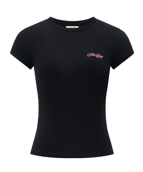 SUPPLIER(サプライヤー)の「A'GEM/9 × .kom 『SUPPLIER/サプライヤー』 Baby Cross Tee/ベイビークロスTシャツ(Tシャツ/カットソー・レディース・ブラック/ライトブルー/ライトピンク/ホワイト/ブラック×ピンク・S)」の22枚目の写真