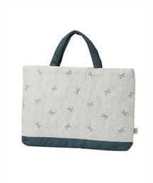 QUNTSTYLE（キュントスタイル）の「総柄キルティングレッスンバッグ（トートバッグ）」