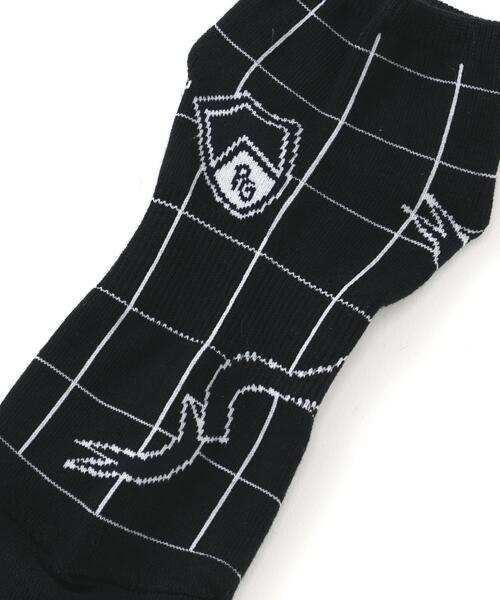 PEARLY GATES（パーリーゲイツ）の「ウィンドペン柄ショートソックス (LADIES)（ソックス/靴下・メンズ・ダークインディゴブルー/ホワイト系その他・FREE）」の5枚目の写真