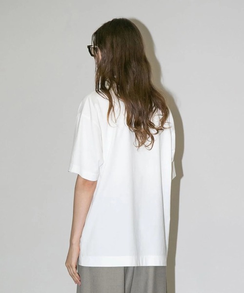 my beautiful landlet（マイビューティフルランドレット）の「【my beautiful landlet】SUPIMA COTTON HIGH NECK T-SHIRT（Tシャツ/カットソー・メンズ・イエロー/チャコールグレー/ブラック/オフホワイト・1/0）」の8枚目の写真